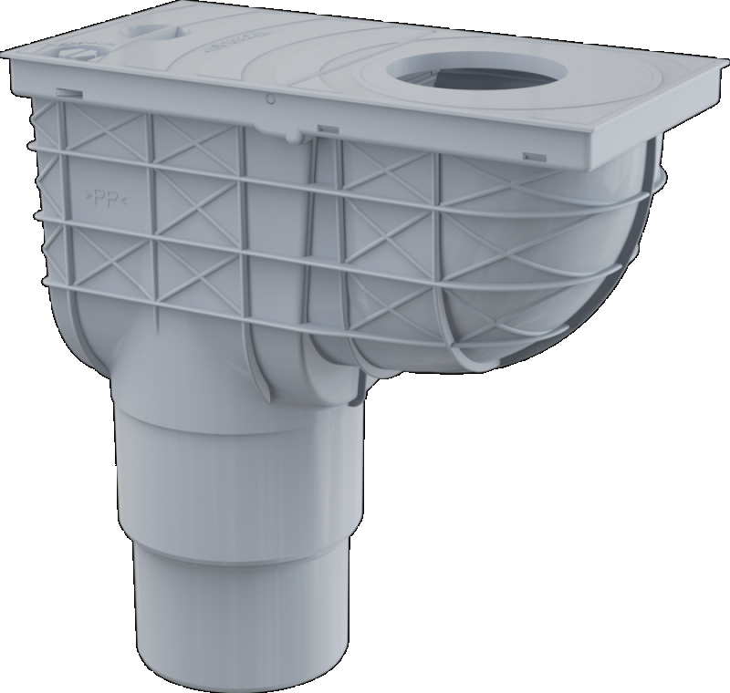 Alcaplast AGV4S lapač spodní šedý 300 × 155/125/110