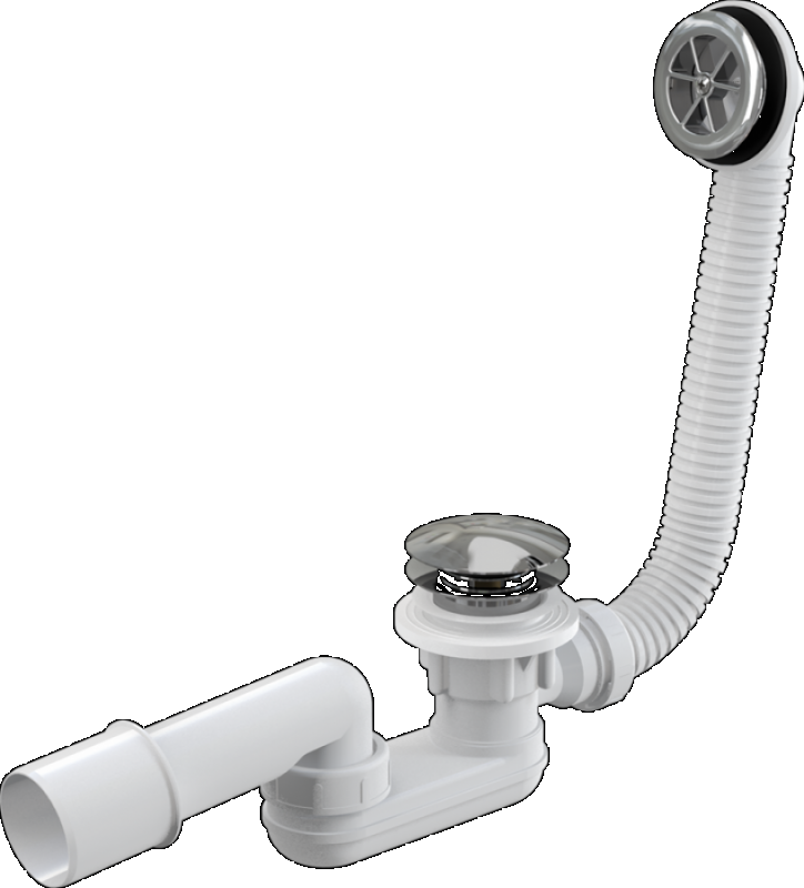 Alcaplast sifon A506KM click-clack do sprchové vaničky s přepadem, průměr 50 mm