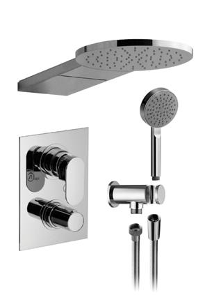 Alpi Glam 621169 sprchová podomítková termostatická baterie - komplet