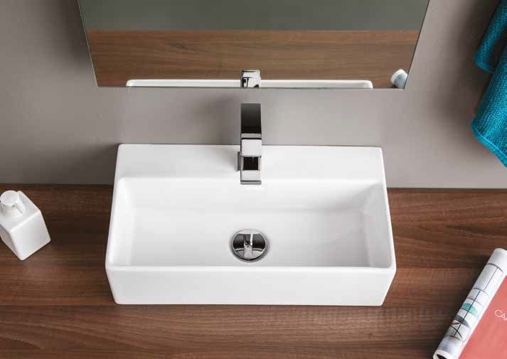 Artceram Quadro 27 50 x 27 cm umyvadlo na desku QUL001