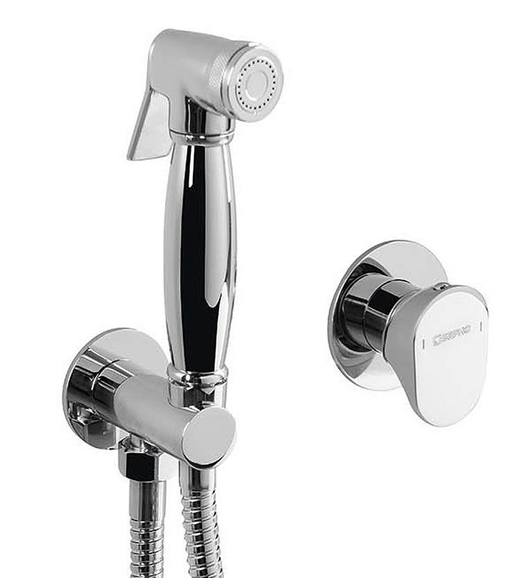 Axamite podomítková baterie s bidetovou sprškou